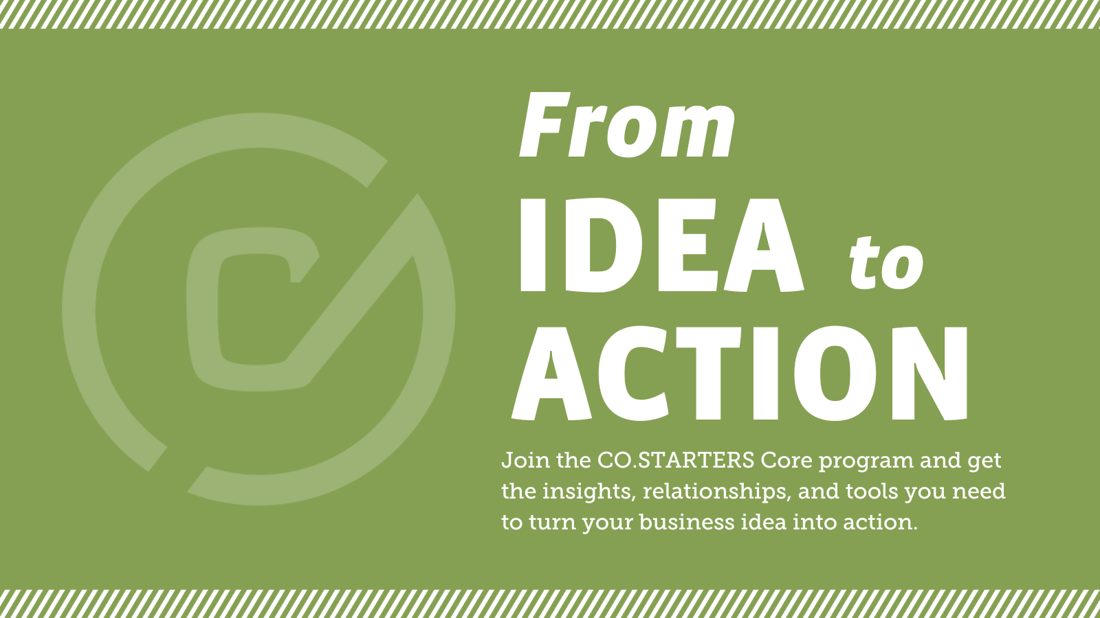 From Idea to Action with Co.Starters logo