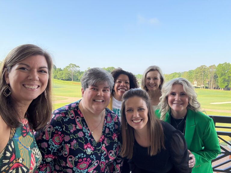 (From left to right: 2025 Lake Norman Women’s Conference participants and speakers: Mamie Lee (conference emcee), Joy…