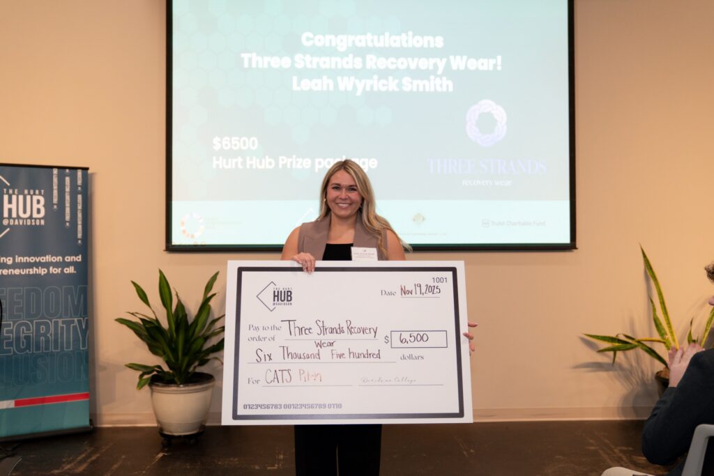 Second Place: Three Strands Recovery Wear – Leah Wyrick Smith (,500)